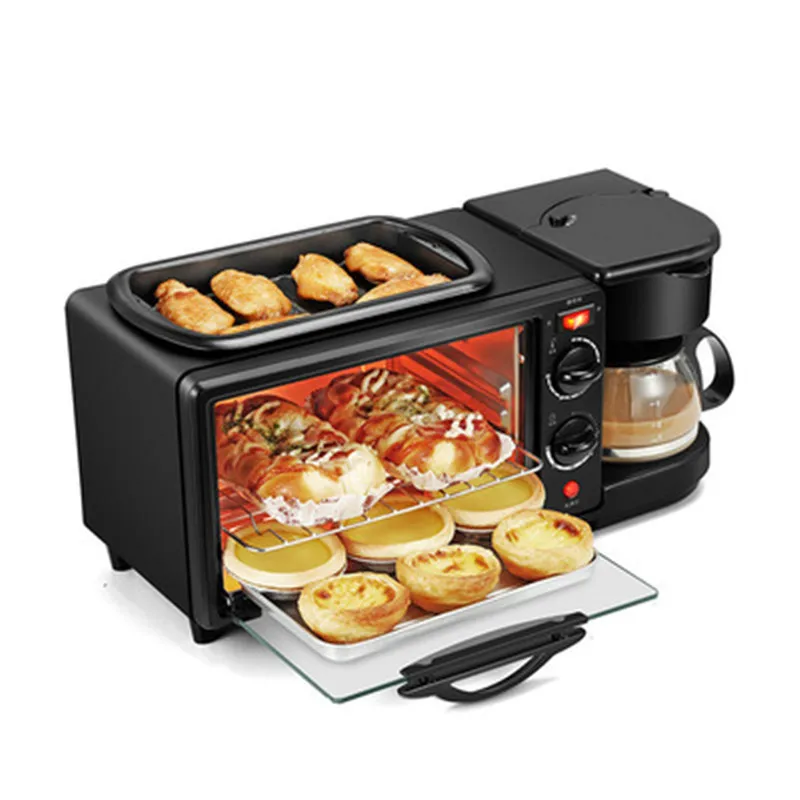 Фото Электрический тостер для завтрака с функцией приготовления хлеба
