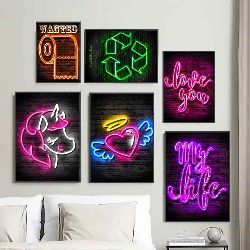 Abstract Unicorn Angel Roll Paper Girl Power Love Neon Sign Poster and Prints Modern Art Canvas Painting Wall Picture Home Decor
Abstract Unicorn Angel Roll Paper Girl Power Love Neon Sign Poster and Prints Modern Art Canvas Painting Wall Picture Home Decor