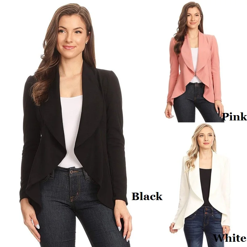 Autumn Winter Women Solid Cardigan Coat Long Sleeve Women Ruched Asymmetrical Casual Business Suit Outwear Clearance
Autumn Winter Women Solid Cardigan Coat Long Sleeve Women Ruched Asymmetrical Casual Business Suit Outwear Clearance