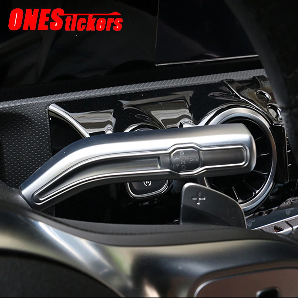 

For Mercedes Benz A B CLA GLB GLA Class W177 V177 W247 C118 W118 X247 Car Steering Wheel Shift Lever Wiper Rod Cover Trim Frame