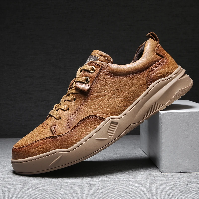 Luxury Genuine Leather Men's Shoes High Quality Fashion Lace-Up Oxford Shoes Classic British Brand Design Casual Sneakers
Luxury Genuine Leather Men's Shoes High Quality Fashion Lace-Up Oxford Shoes Classic British Brand Design Casual Sneakers