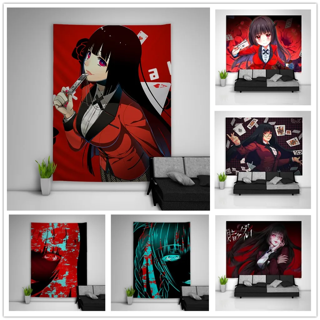 Kakegurui Jabami Yumeko гобелен искусство настенный подвесной диван стол покрывало для кровати домашний Декор подарок для общежития
Kakegurui Jabami Yumeko гобелен искусство настенный подвесной диван стол покрывало для кровати домашний Декор подарок для общежития