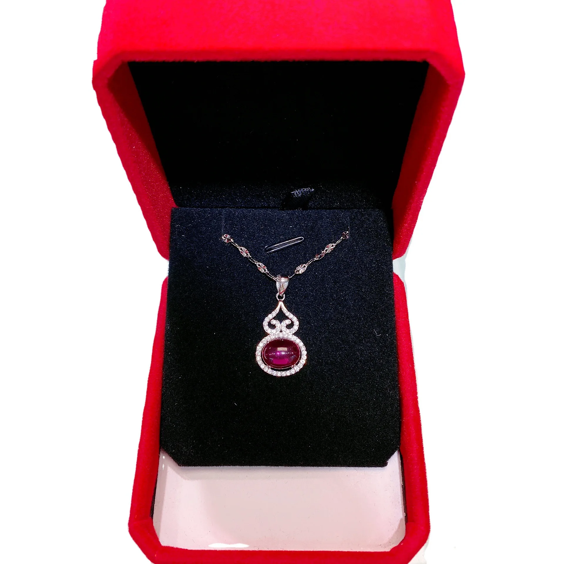 chalcedony gourd pendant women's 925 Sterling Silver Necklace women's fashion versatile clavicle chain net red hot sale
chalcedony gourd pendant women's 925 Sterling Silver Necklace women's fashion versatile clavicle chain net red hot sale