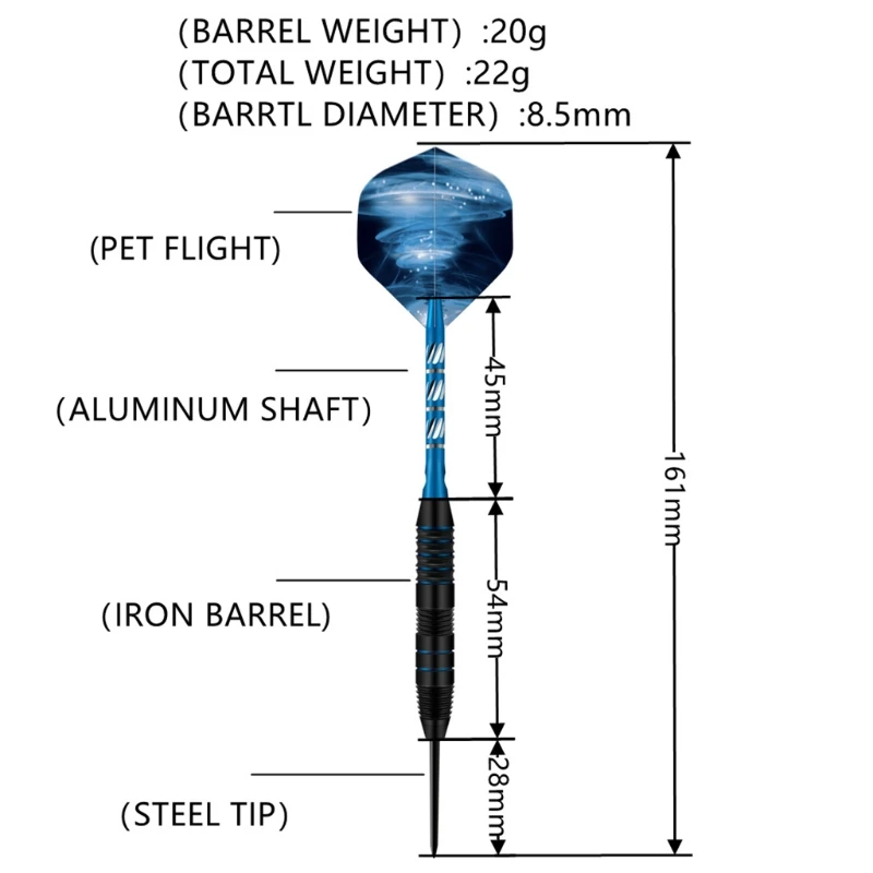 Aluminum Metal Dart Shafts, Iron Barrel and Unique Dart Flight Flag Designs Professional Darts Beginner Throwing Darts
Aluminum Metal Dart Shafts, Iron Barrel and Unique Dart Flight Flag Designs Professional Darts Beginner Throwing Darts