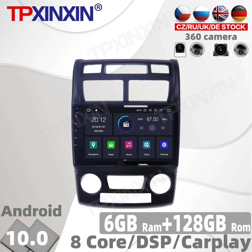 6+128GB Android 10 PX6 For Kia Sportage 2007-2009 Car Radio Accessories Multimedia Video Player Navigation GPS Auto 2din No DVD
6+128GB Android 10 PX6 For Kia Sportage 2007-2009 Car Radio Accessories Multimedia Video Player Navigation GPS Auto 2din No DVD