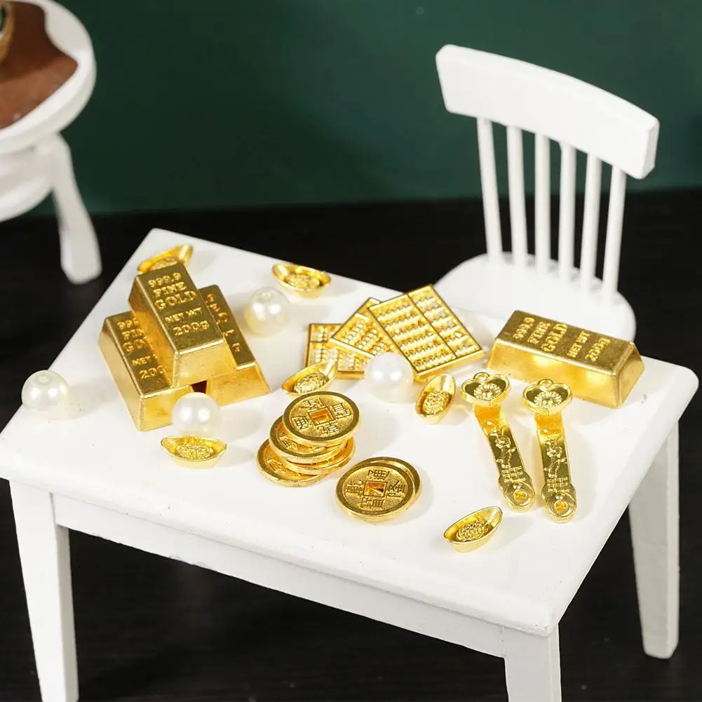 1:12 Dollhouse Miniature Golden Brick Mini Cash Accessories Gold Dolls Man Transaction House Brick Accessories Bulli P0L3
1:12 Dollhouse Miniature Golden Brick Mini Cash Accessories Gold Dolls Man Transaction House Brick Accessories Bulli P0L3