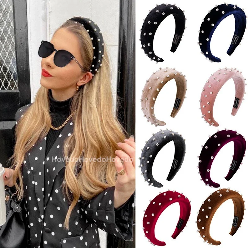 Solid Velvet bezel Women Headband Girls Vintage Pearl Hair bands Soft Hairband Hair Rubbers Elastic Hair bands Hair accessories
Solid Velvet bezel Women Headband Girls Vintage Pearl Hair bands Soft Hairband Hair Rubbers Elastic Hair bands Hair accessories