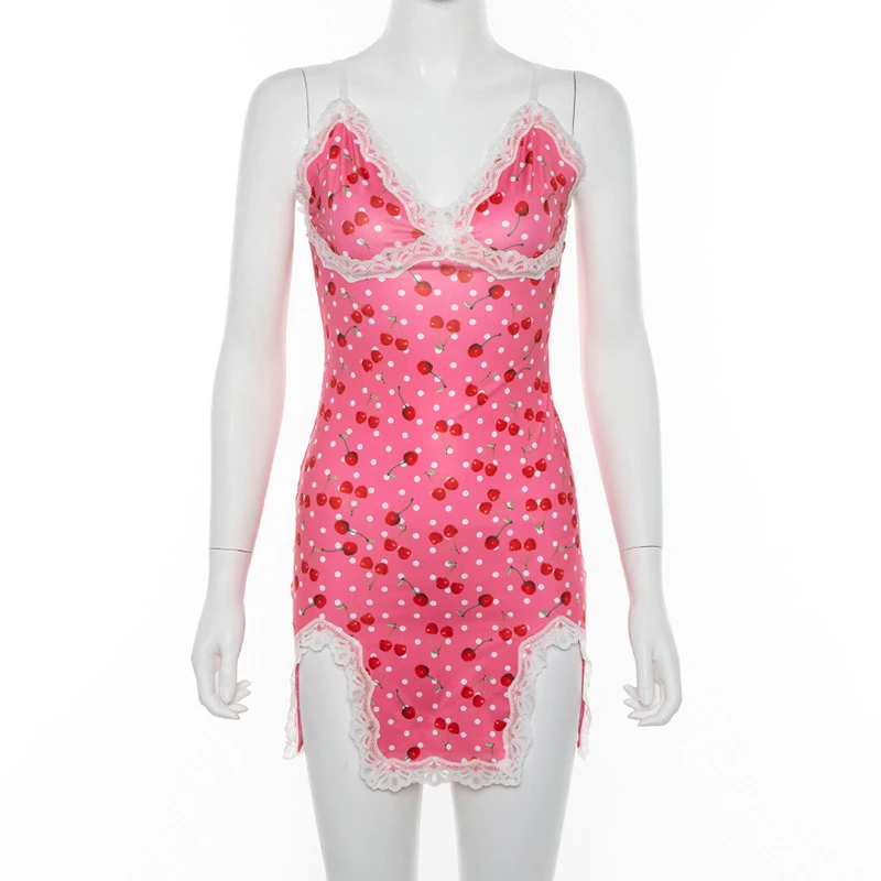 Goth Dark Pastel Gothic Pink E-Girl Aesthetic Women Mini Dresses Harajuku A-Line Bodycon Lace Trim Kwaii Print Sexy Party Dress 
Goth Dark Pastel Gothic Pink E-Girl Aesthetic Women Mini Dresses Harajuku A-Line Bodycon Lace Trim Kwaii Print Sexy Party Dress