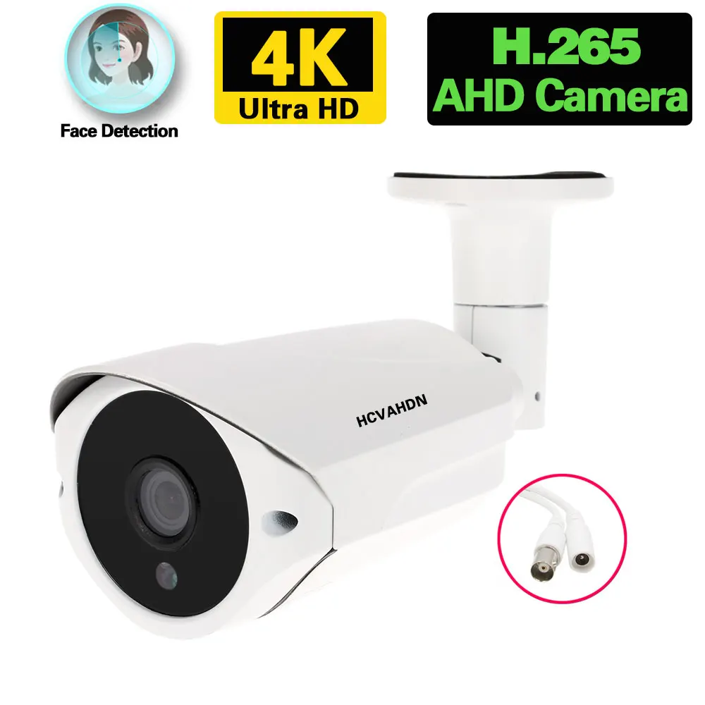 

4K CCTV AHD Bullet Camera BNC Outdoor Face Detection Analog Camera Security Surveillance 8MP XMEYE DVR Monitoring Cam H.265 5MP