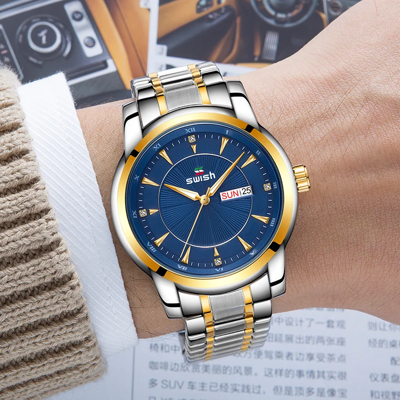 SWISH Business Quartz Watches Men 2020 Fashion Calendar Sports Military Watch Luminous Wristwatch Waterproof Male Montre Homme
SWISH Business Quartz Watches Men 2020 Fashion Calendar Sports Military Watch Luminous Wristwatch Waterproof Male Montre Homme