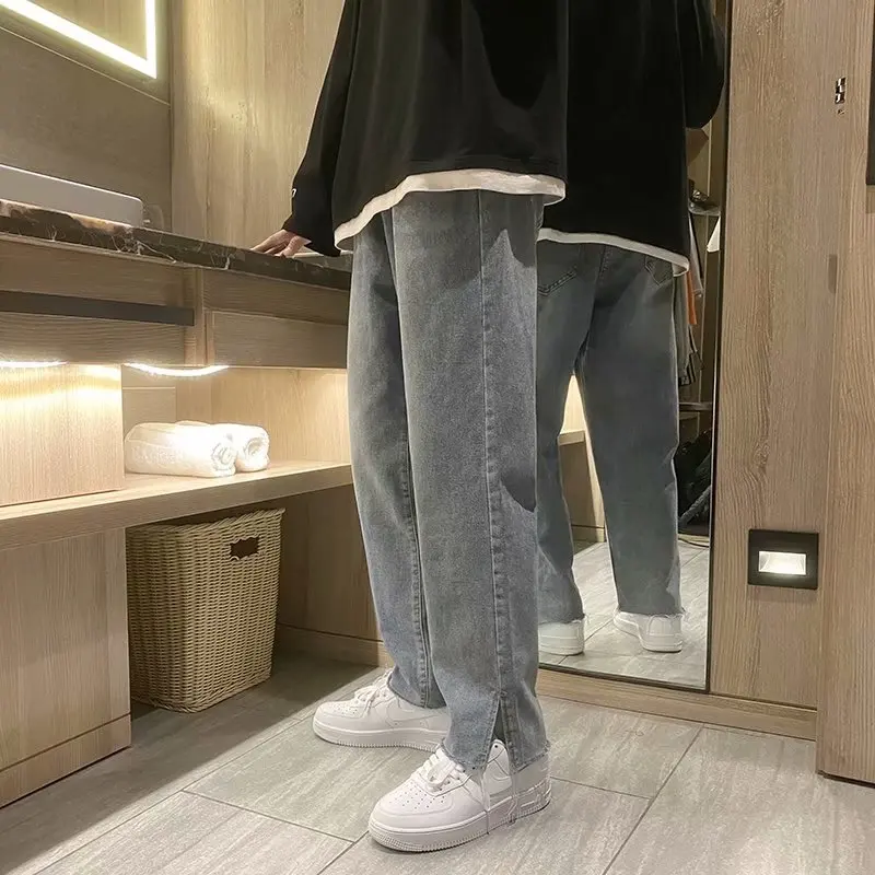 Jeans Men's Spring and Summer Loose Straight Leg Floor Dragging Trousers Baggy Pants Ropa De Hombre
Jeans Men's Spring and Summer Loose Straight Leg Floor Dragging Trousers Baggy Pants Ropa De Hombre