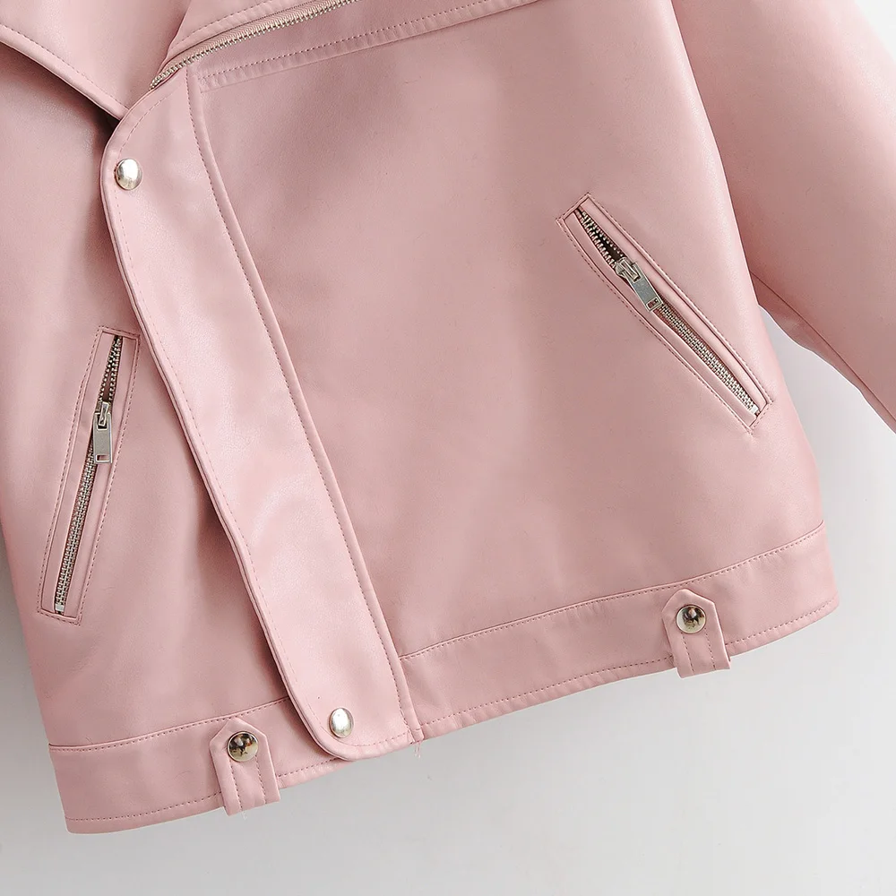 Winter leather jacket women casual Pu faux leather coat oversized motor jacket black pink coats and jackets women cute coat 2021
Winter leather jacket women casual Pu faux leather coat oversized motor jacket black pink coats and jackets women cute coat 2021