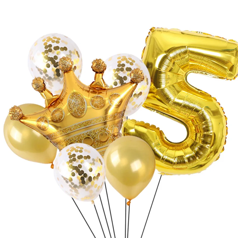 7Pcs/Set 32Inch Gold Number Foil Balloons Baby Shower Happy Birthday Decorations 1-9 Kids Birthday Party Number Ballons
7Pcs/Set 32Inch Gold Number Foil Balloons Baby Shower Happy Birthday Decorations 1-9 Kids Birthday Party Number Ballons