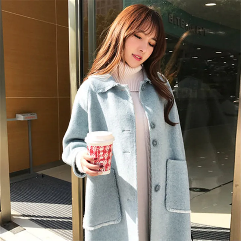 Retro double-faced Cashmere Coat women's mid-length Autumn Winter 2020 new loose Woolen Coats Jackets B538
Retro double-faced Cashmere Coat women's mid-length Autumn Winter 2020 new loose Woolen Coats Jackets B538