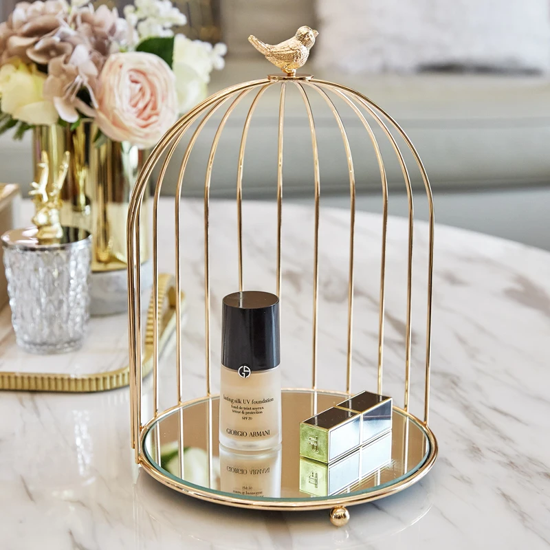 Bird Cage Storage Box Bedroom Dresser Desktop Light Luxury Storage Tray Living Room Decoration
Bird Cage Storage Box Bedroom Dresser Desktop Light Luxury Storage Tray Living Room Decoration