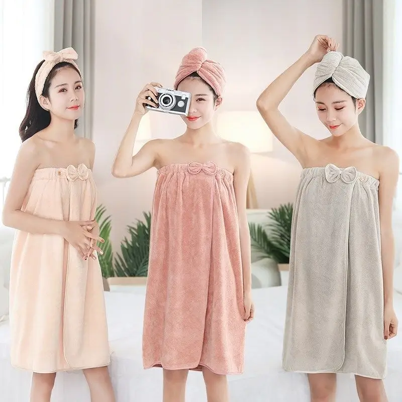 Bath towels for women, can be wrapped, household non-pure cotton absorbent, quick-drying towels, three-piece bath skirts
Bath towels for women, can be wrapped, household non-pure cotton absorbent, quick-drying towels, three-piece bath skirts
