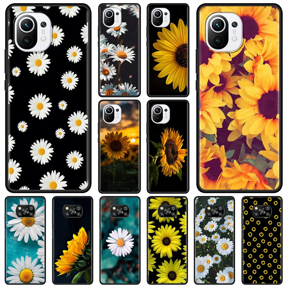Phone Case For Xiaomi 11 11X 10T 9T 10 8 Lite Ultra Pro for mi 11i 10S 9 SE Black Coque Silicone Summer Daisy Sunflower Floral
Phone Case For Xiaomi 11 11X 10T 9T 10 8 Lite Ultra Pro for mi 11i 10S 9 SE Black Coque Silicone Summer Daisy Sunflower Floral
