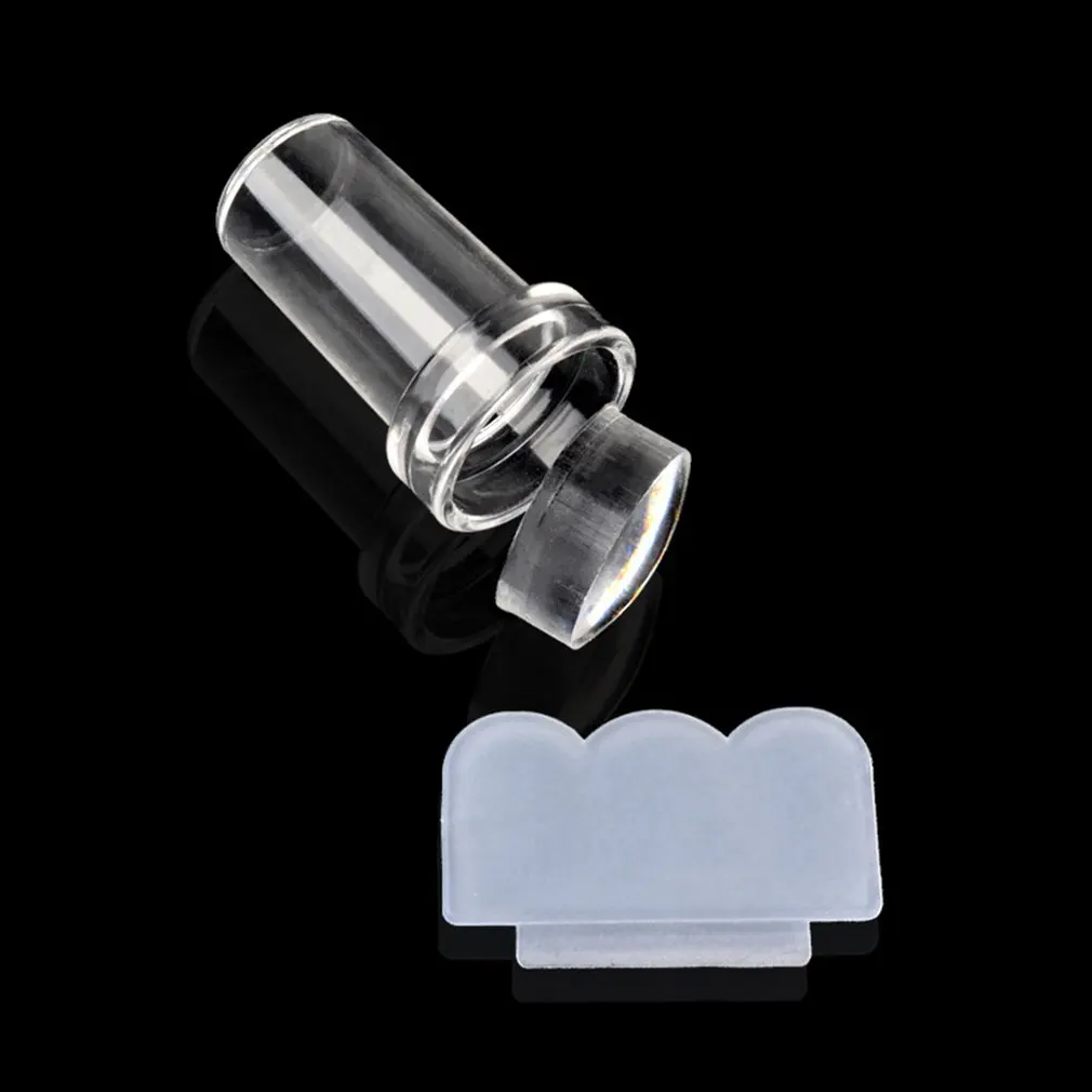 Transparent Silicone Head Jelly Seal Little Stamps Stamping Nail Polish Nail Art Scraper DIY Tool Kit With Matte Handle
Transparent Silicone Head Jelly Seal Little Stamps Stamping Nail Polish Nail Art Scraper DIY Tool Kit With Matte Handle