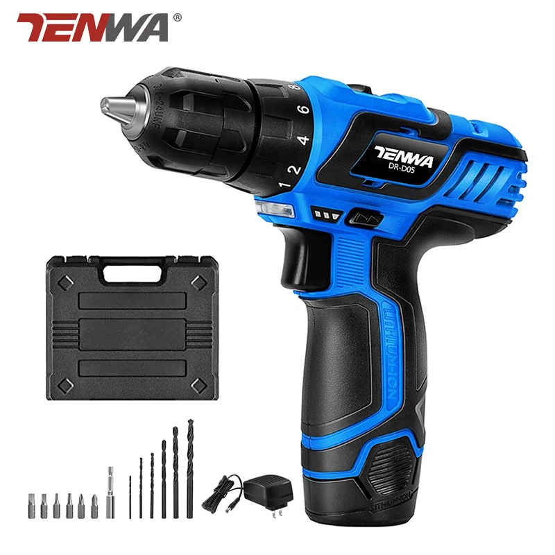 TENWA 12V электрическая дрель 0 10 мм патрон максимальный крутящий момент