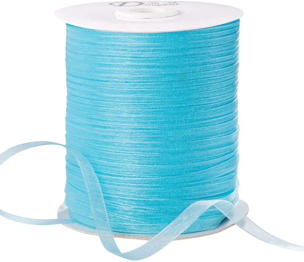 1Roll 1/4" 500 Yards/Roll Sparkle Sheer Organza Ribbon for Festive Chrismas Decoration DIY Crafts Arts & Garden LightSkyBlue
1Roll 1/4" 500 Yards/Roll Sparkle Sheer Organza Ribbon for Festive Chrismas Decoration DIY Crafts Arts & Garden LightSkyBlue