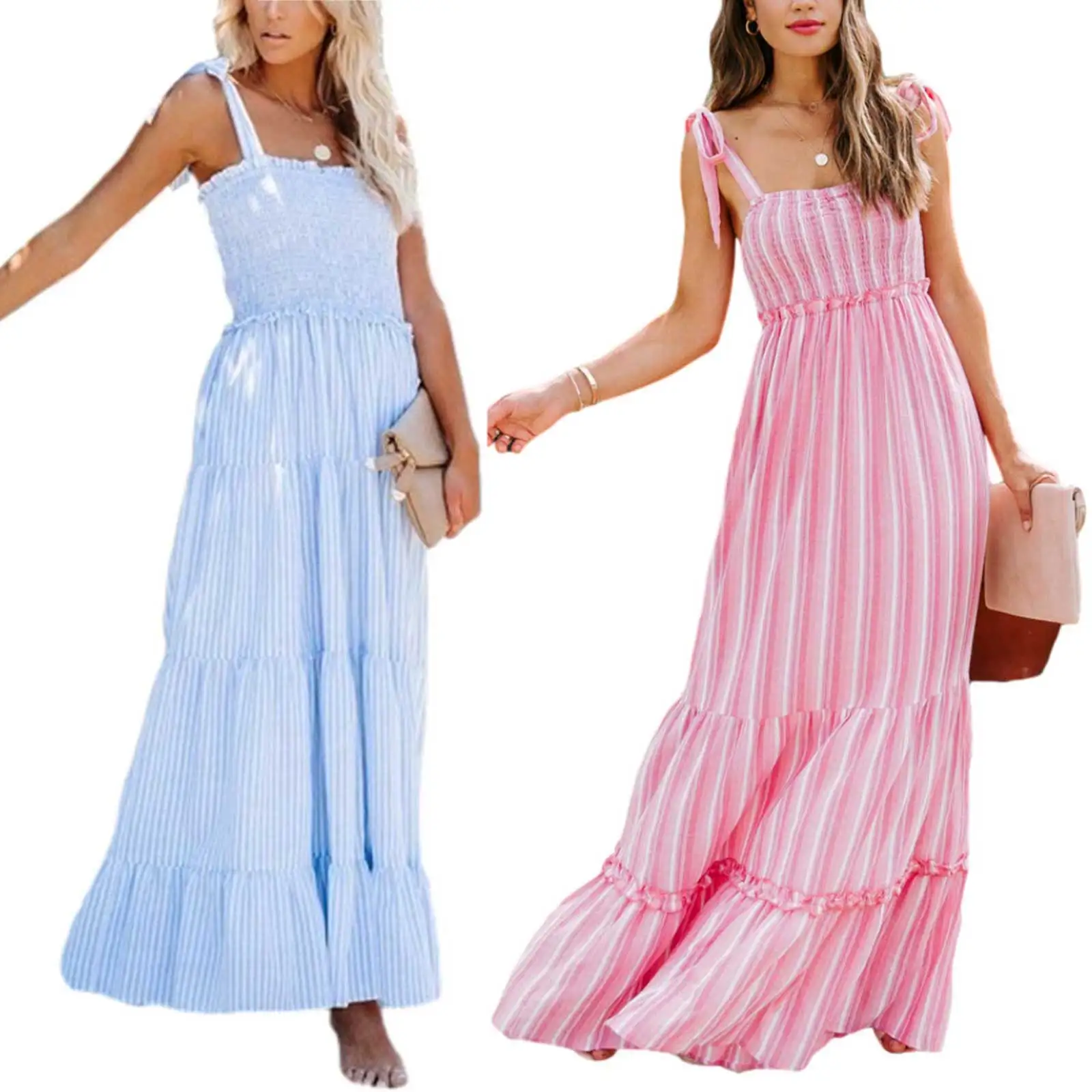 2021 New Women Sleeveless Maxi Dress, Adults Summer Sexy Tie-up Striped Boat Neck Fashion Soft
2021 New Women Sleeveless Maxi Dress, Adults Summer Sexy Tie-up Striped Boat Neck Fashion Soft