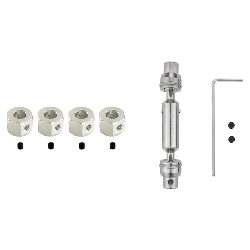 1set Metal CVD Drive Shaft for WPL D12 C24 C34 MN D90 MN99S & 4PCS 5mm to 12mm Metal Combiner Wheel Hub Hex Adapter
1set Metal CVD Drive Shaft for WPL D12 C24 C34 MN D90 MN99S & 4PCS 5mm to 12mm Metal Combiner Wheel Hub Hex Adapter