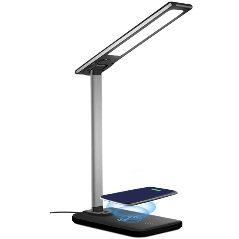 Hot LED Desk Lamp with Wireless Charger,3 Modes 6 Brightness Dimmable Office & Study Table Lamp with USB Charging Port
Hot LED Desk Lamp with Wireless Charger,3 Modes 6 Brightness Dimmable Office & Study Table Lamp with USB Charging Port