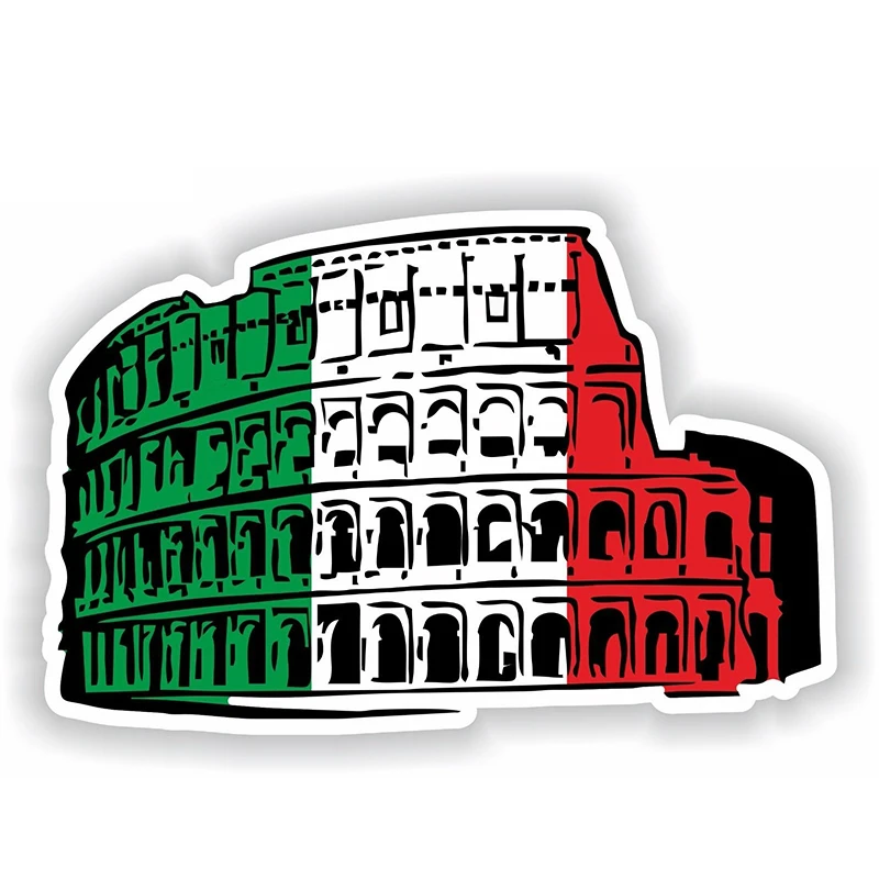 

Colosseum In Rome, Italy PVC Sticker Car Bumper Creative Decal Decoration Waterproof Car Shape ZWW-2214, 13cm * 9.1cm