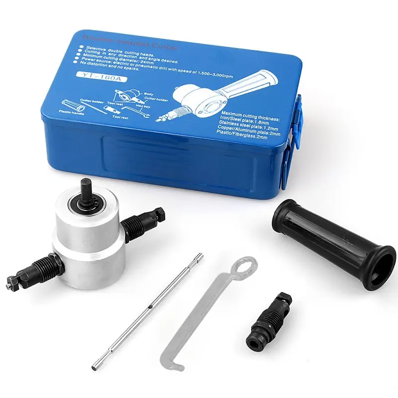 ABSF 1 Set Metal Cutting Double Head Sheet Nibbler Saw Cutter Tool Sets Drill Attachment Cutting Tools Accessories
ABSF 1 Set Metal Cutting Double Head Sheet Nibbler Saw Cutter Tool Sets Drill Attachment Cutting Tools Accessories
