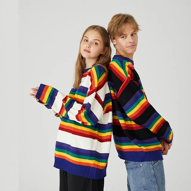 2021 New Fashion Striped Small Fresh Literary Couple Sweater Lovers' Clothes BF Simple Student Sweater Conventional Coat
2021 New Fashion Striped Small Fresh Literary Couple Sweater Lovers' Clothes BF Simple Student Sweater Conventional Coat
