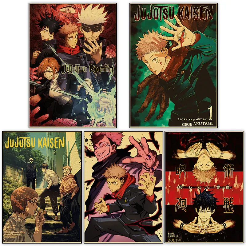 Japanese Animation Jujutsu Kaisen Retro Anime Poster And Prints Classic HD TV Superhero Home Bedroom Decoration Wall Art Picture
Japanese Animation Jujutsu Kaisen Retro Anime Poster And Prints Classic HD TV Superhero Home Bedroom Decoration Wall Art Picture