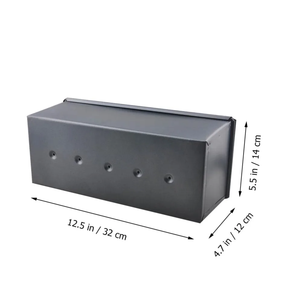 1Pc Black Bakeware Loaf Pan With Cover Toast Mold Bakeware for Home (1000g) 
1Pc Black Bakeware Loaf Pan With Cover Toast Mold Bakeware for Home (1000g)