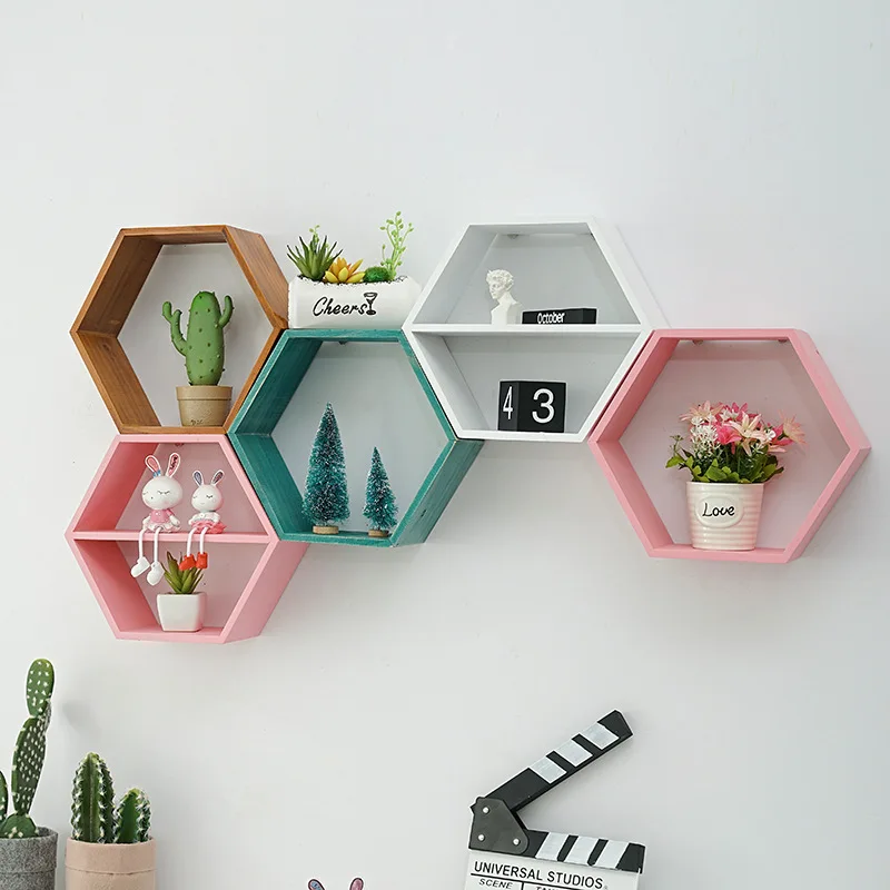 Nordic Style Wooden Decor Wall Mount Hexagonal Frame Books Toys Flower Pot Storage Shelf Holder Figurines Display Crafts Shelves
Nordic Style Wooden Decor Wall Mount Hexagonal Frame Books Toys Flower Pot Storage Shelf Holder Figurines Display Crafts Shelves