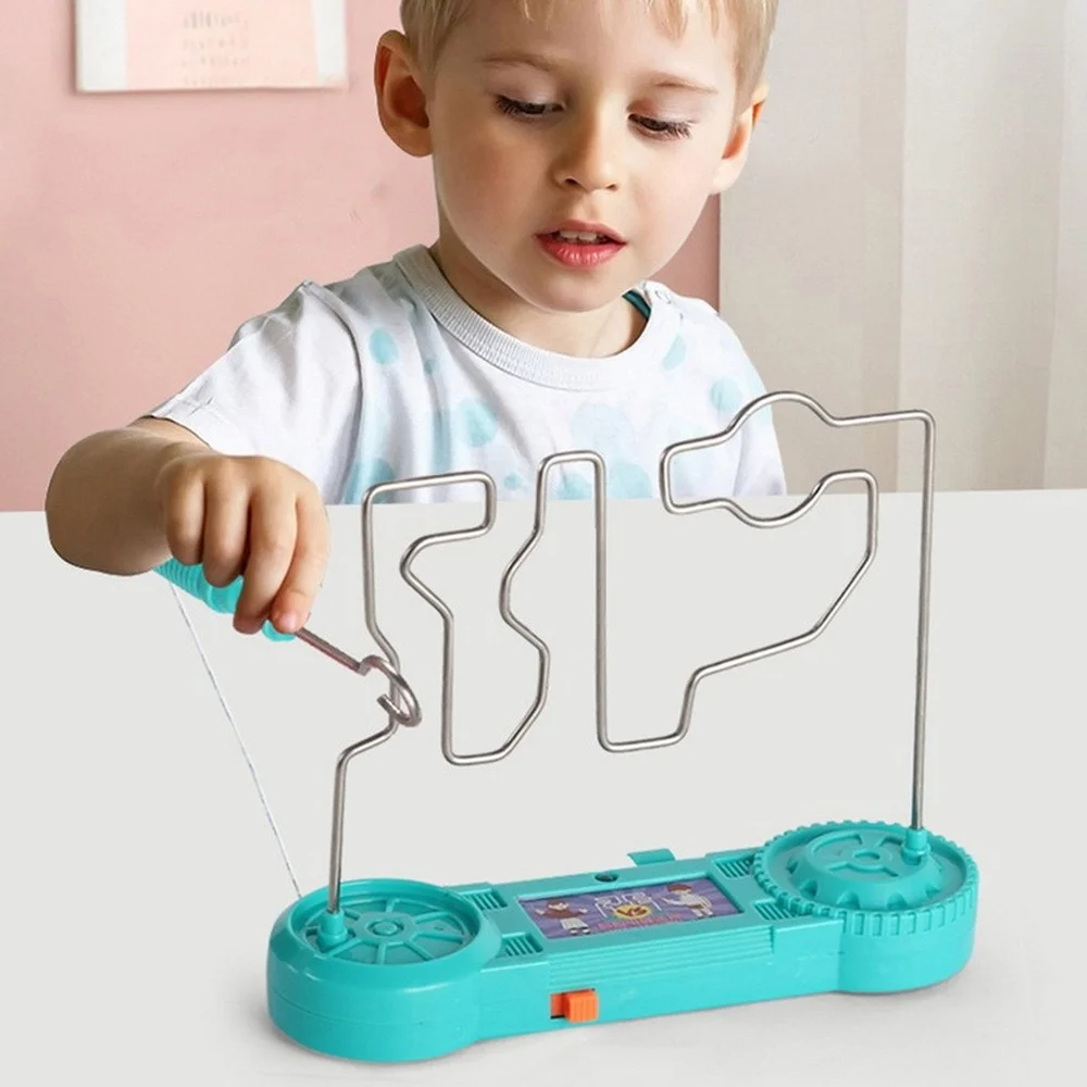 

Детская развивающая игрушка с электрошоком, лабиринт с сенсорным управлением, игра для вечеринки, забавный подарок для научного эксперимен...