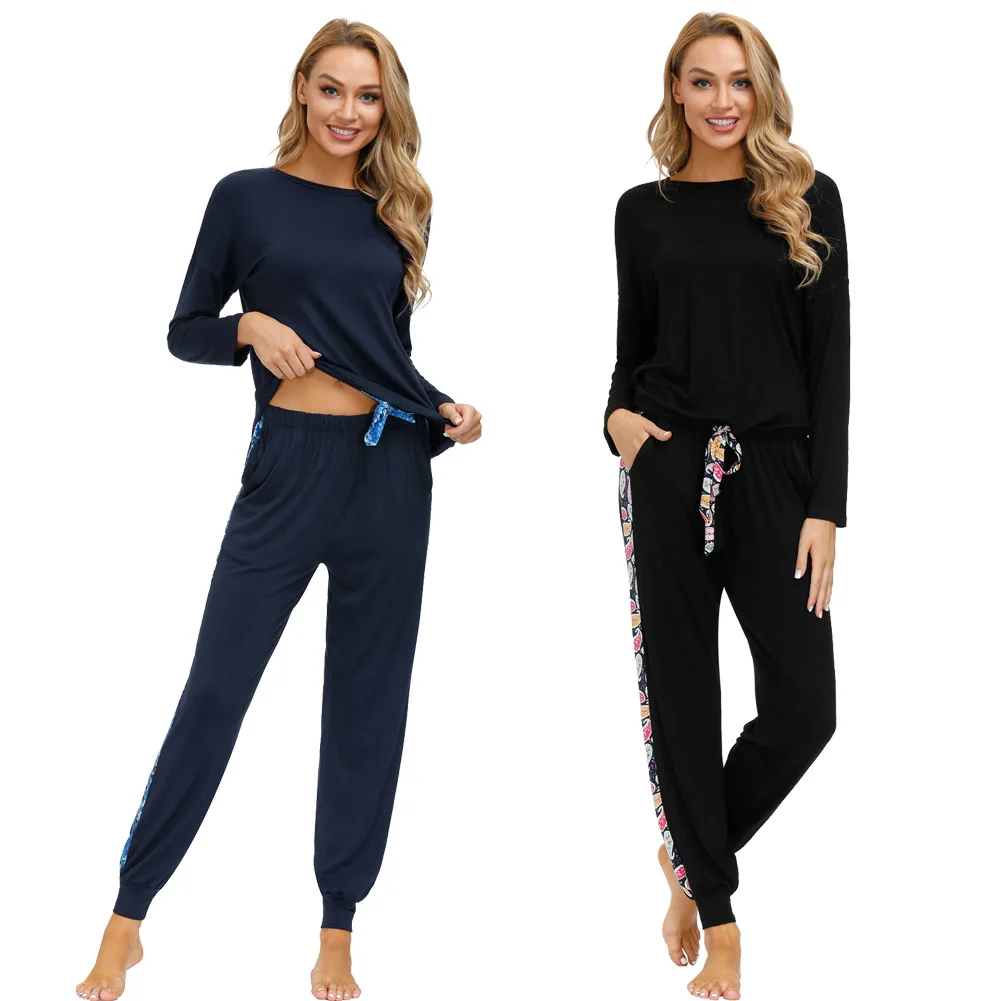 Spring Autumn Nightwear Women Comfy Pajamas Sets Long Sleeve Tops+Skinny Pants 2pcs Set Sleepwear Warm Soft Comfortable Ladies
Spring Autumn Nightwear Women Comfy Pajamas Sets Long Sleeve Tops+Skinny Pants 2pcs Set Sleepwear Warm Soft Comfortable Ladies