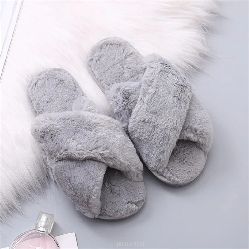 Women Fashion Warm Fluffy Slippers Cozy Faux Fur Cross Indoor Floor Slides Flat Soft Furry Ladies Female Celebrities Flip Flops
Women Fashion Warm Fluffy Slippers Cozy Faux Fur Cross Indoor Floor Slides Flat Soft Furry Ladies Female Celebrities Flip Flops