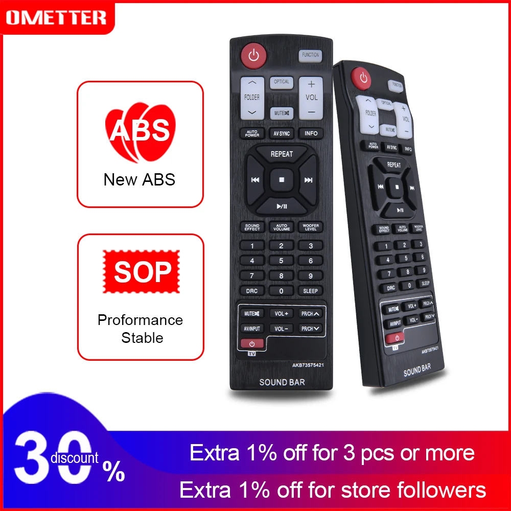 Multifunctional Smart Remote Controller Replacement Remote Controller for LG Soundbar AKB73575421 NB2420A NB4530B LJ
Multifunctional Smart Remote Controller Replacement Remote Controller for LG Soundbar AKB73575421 NB2420A NB4530B LJ