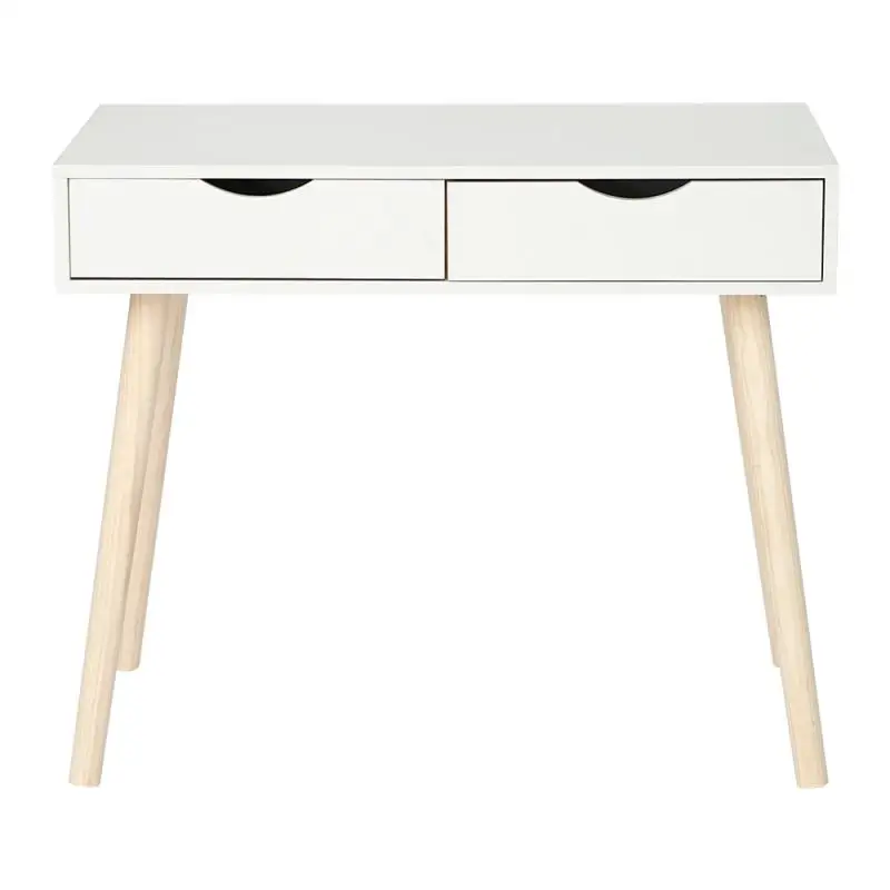 90*45*77CM white minimalist desk with two drawers, non-slip mat does not hurt the floor minimalist style Living Room Furniture
90*45*77CM white minimalist desk with two drawers, non-slip mat does not hurt the floor minimalist style Living Room Furniture