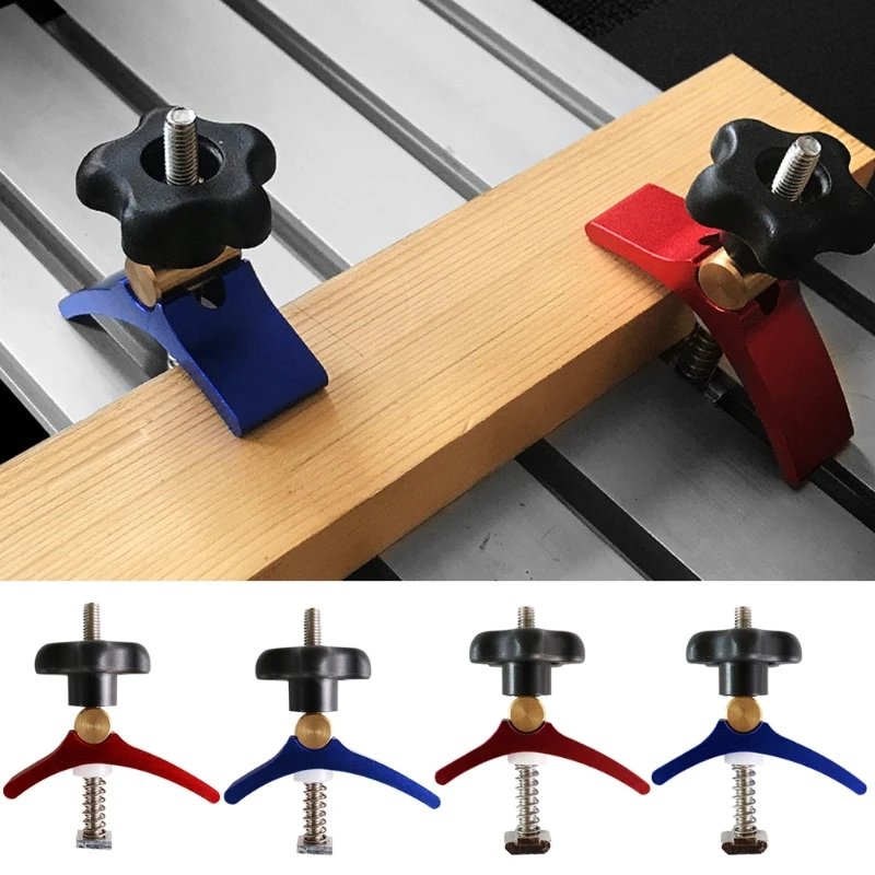 T Rail Clamp Set T-track Clamp Aluminium Clamp Set Quick Release Compressor Woodworking Tools for T-slot DIY Woodworking
T Rail Clamp Set T-track Clamp Aluminium Clamp Set Quick Release Compressor Woodworking Tools for T-slot DIY Woodworking
