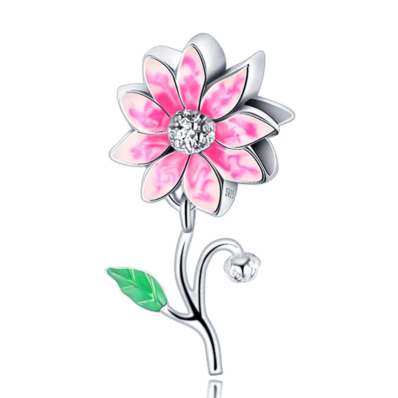925 Sterling Silver Charm Pink Lotus Beads fit Original Pandora Bracelet Fine Silver Jewelry Making DIY Gift
925 Sterling Silver Charm Pink Lotus Beads fit Original Pandora Bracelet Fine Silver Jewelry Making DIY Gift