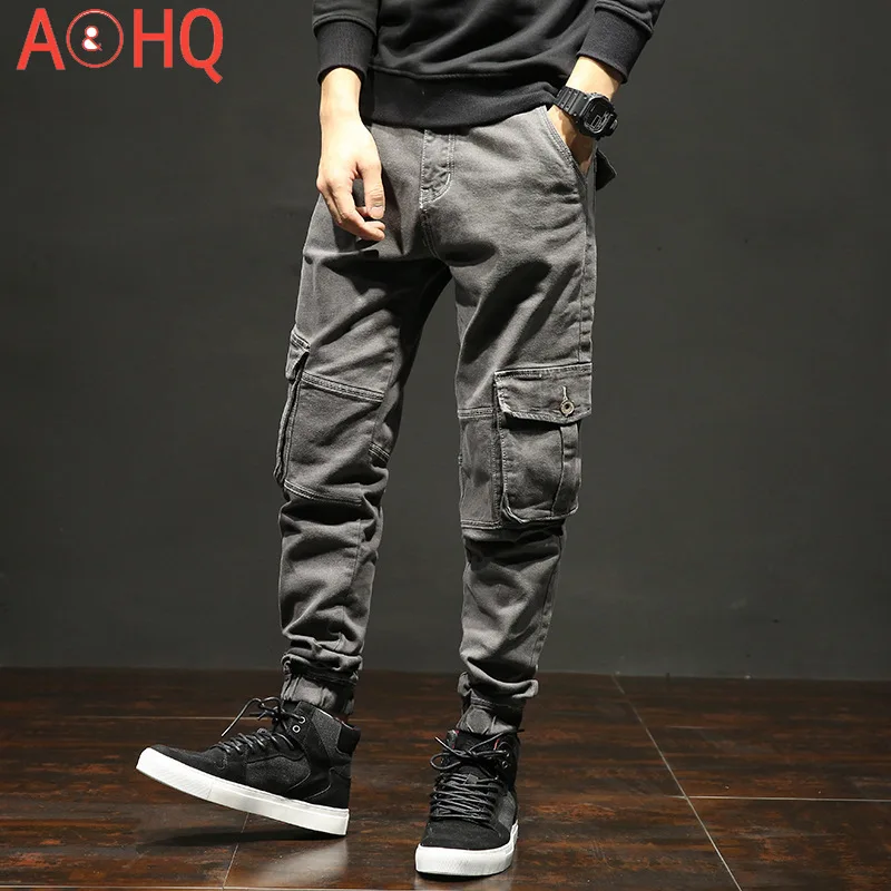 Cargo Pants Military Style With Cuffs Pockets Streetwear Cotton Autumn Winter Denim Casual Pants Men Plus Size 40 42
Cargo Pants Military Style With Cuffs Pockets Streetwear Cotton Autumn Winter Denim Casual Pants Men Plus Size 40 42