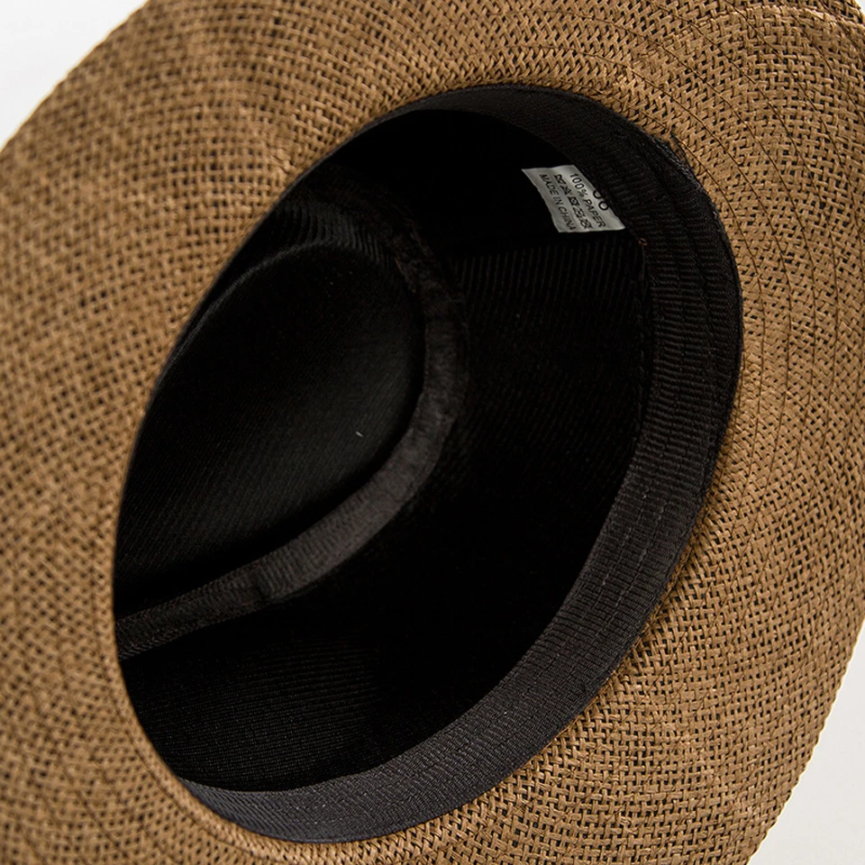 Summer Straw Hat for Men Women Sun Beach Hat Elegant Jazz Panama Hats Fedora Wide Brim Sun Protection Cap with Black Belt
Summer Straw Hat for Men Women Sun Beach Hat Elegant Jazz Panama Hats Fedora Wide Brim Sun Protection Cap with Black Belt