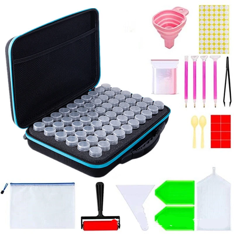 94Pcs Tools Diamond Painting Storage Box 60 Bottles Diamond Painting Accessories Tools Bead Jewelry Storage Box Container Bag
94Pcs Tools Diamond Painting Storage Box 60 Bottles Diamond Painting Accessories Tools Bead Jewelry Storage Box Container Bag