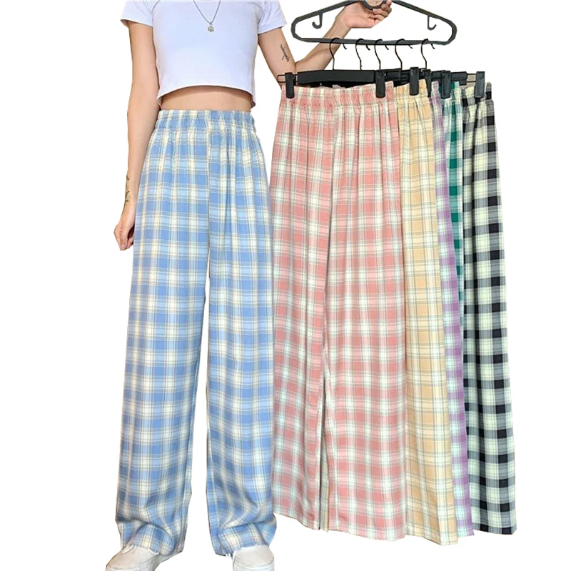 Plaid Pants Women Casual Chic Oversize 3XL Loose Wide Leg Trousers Ins Retro Teens Harajuku Hip-hop All-match woman Streetwear
Plaid Pants Women Casual Chic Oversize 3XL Loose Wide Leg Trousers Ins Retro Teens Harajuku Hip-hop All-match woman Streetwear