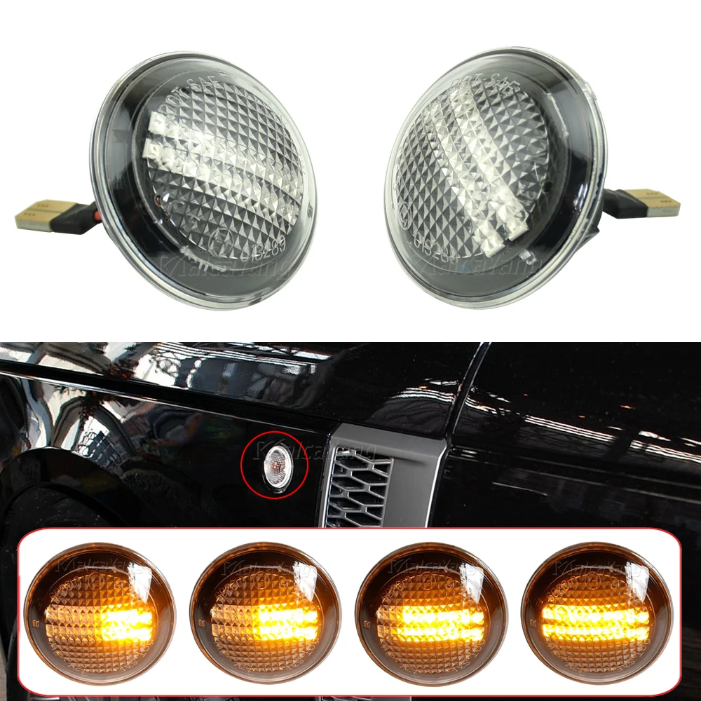 High Quality Amber Lights 1 Pair Flashing Dynamic Turn Signal Lamp Flowing Car Side LED XGB500020A For Range RoverL322 2002-2012
High Quality Amber Lights 1 Pair Flashing Dynamic Turn Signal Lamp Flowing Car Side LED XGB500020A For Range RoverL322 2002-2012