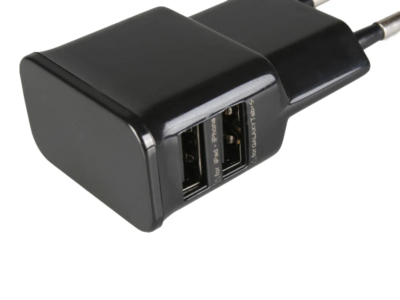 Двойное USB зарядное устройство 2a Быстрая зарядка Путешествия ЕС вилка адаптер