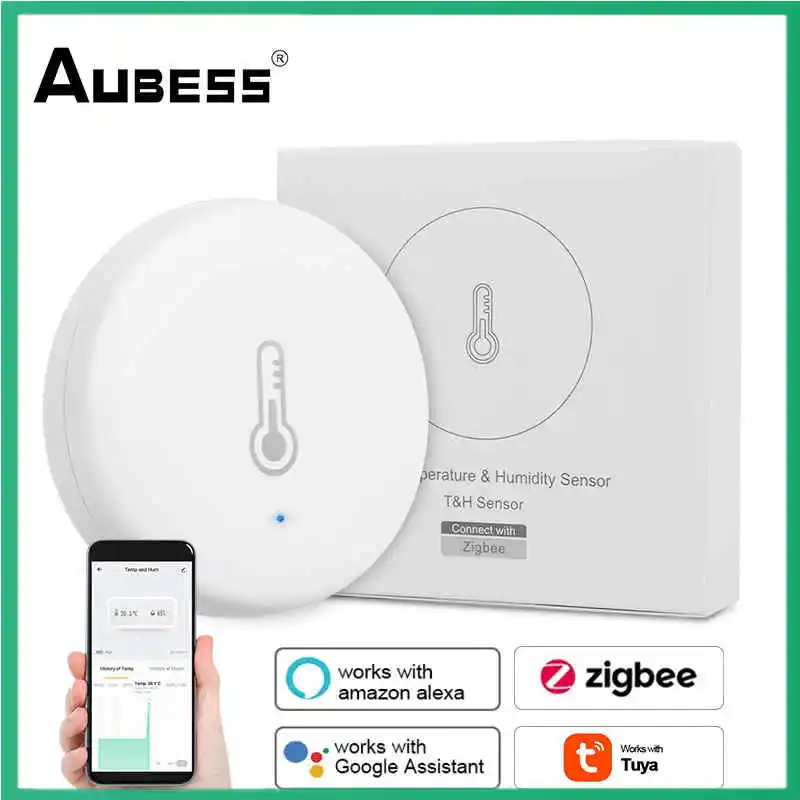 Смарт-датчик температуры и влажности Tuya Smart ZigBee 3,0, работающий на батарейках, работает с приложением Tuya Smart Life и Alexa Google
Смарт-датчик температуры и влажности Tuya Smart ZigBee 3,0, работающий на батарейках, работает с приложением Tuya Smart Life и Alexa Google
