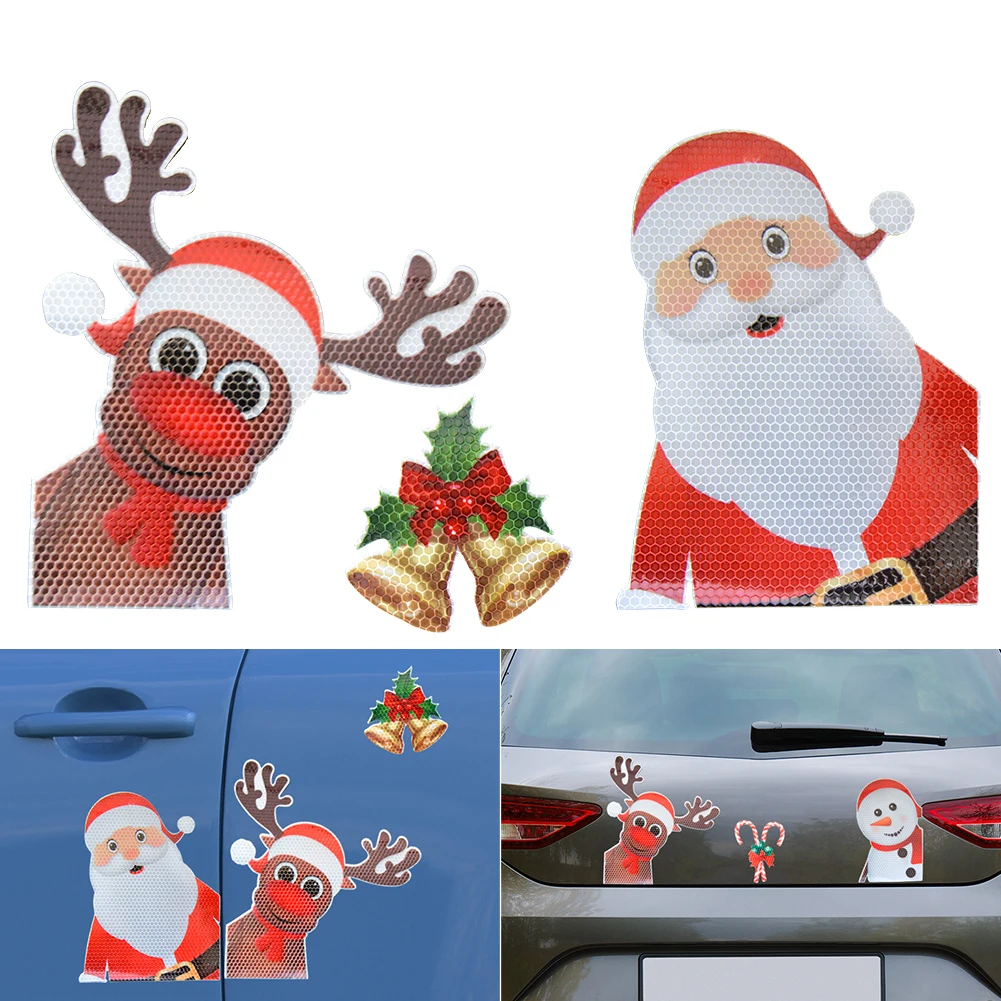 Car Sticker Magnetic Decal Christmas Decoration Refrigerator Magnet Santa Claus Snowman Reflective Sticker Car Decor Accessories
Car Sticker Magnetic Decal Christmas Decoration Refrigerator Magnet Santa Claus Snowman Reflective Sticker Car Decor Accessories