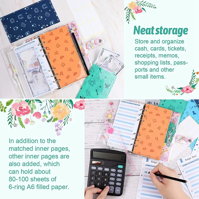 29 Pieces Glitter Binder Cover A6 PVC Binder Cover Sets 2 Sheets Label Sticker for Home School Bill Planner
29 Pieces Glitter Binder Cover A6 PVC Binder Cover Sets 2 Sheets Label Sticker for Home School Bill Planner