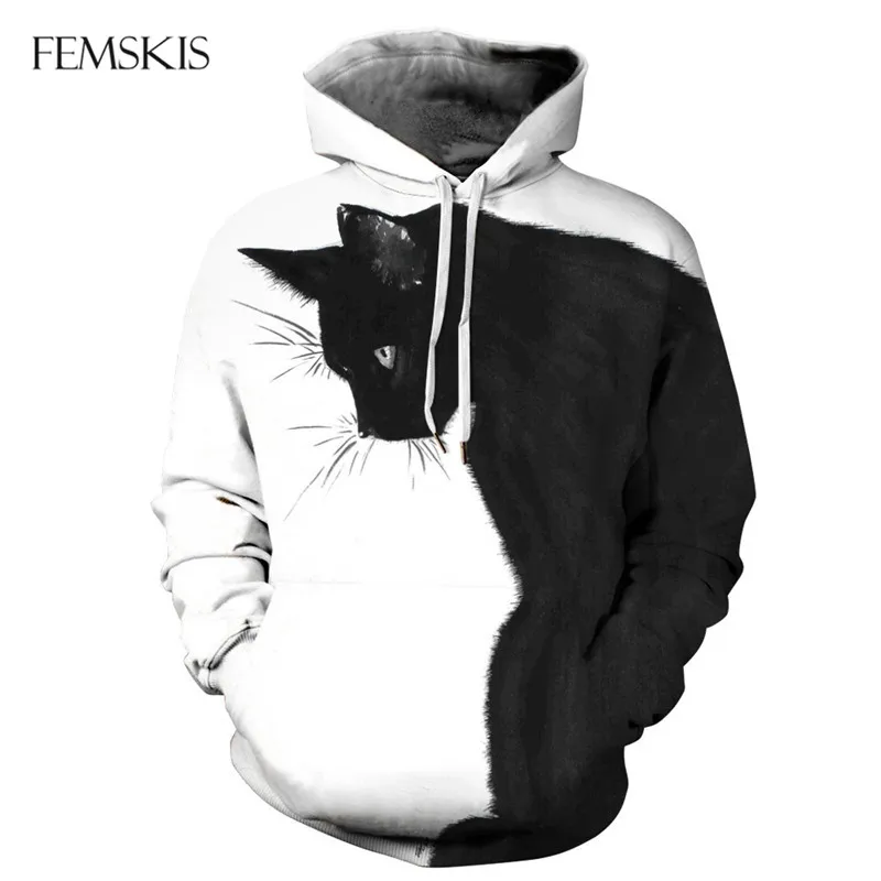 FEMSKIS Harajuku Hoodies Animal 3D Cats Men Women Cat Print Sweatshirts Pullovers Sweatshirt Top Funny Hip Hop Oversize Clothes
FEMSKIS Harajuku Hoodies Animal 3D Cats Men Women Cat Print Sweatshirts Pullovers Sweatshirt Top Funny Hip Hop Oversize Clothes